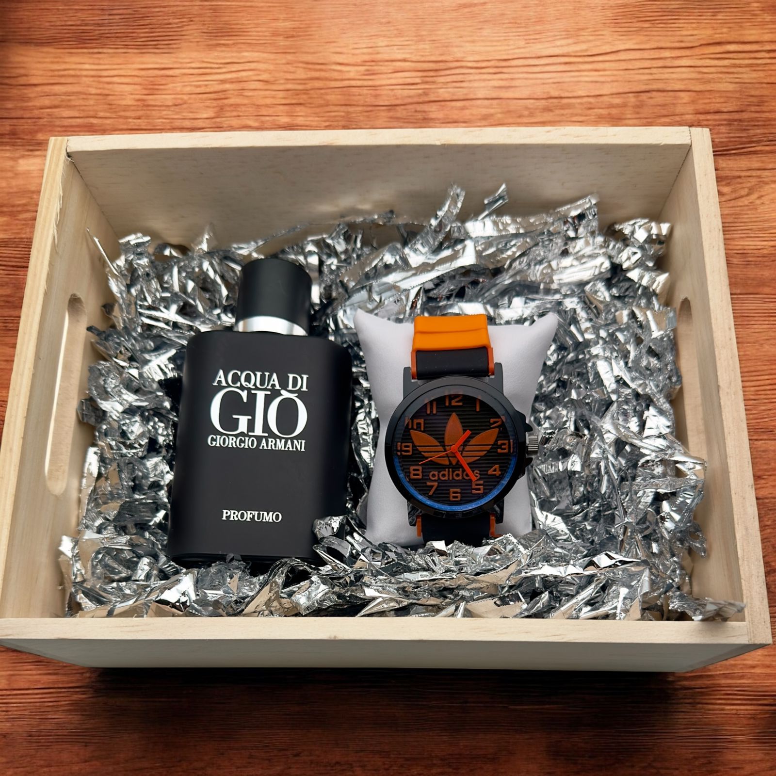 COMBO ADIDAS RELOJ+PERFUME 3A+CAJA
