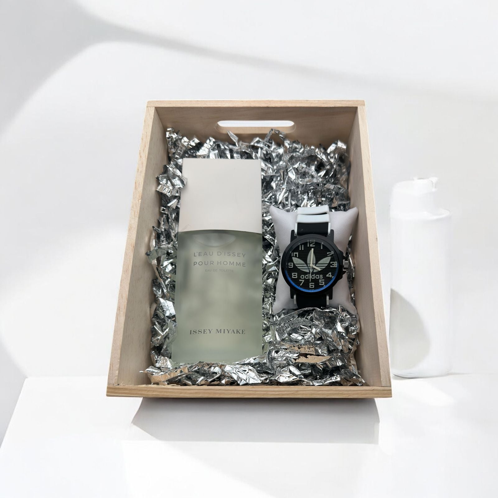 COMBO ADIDAS RELOJ+PERFUME 3A+CAJA