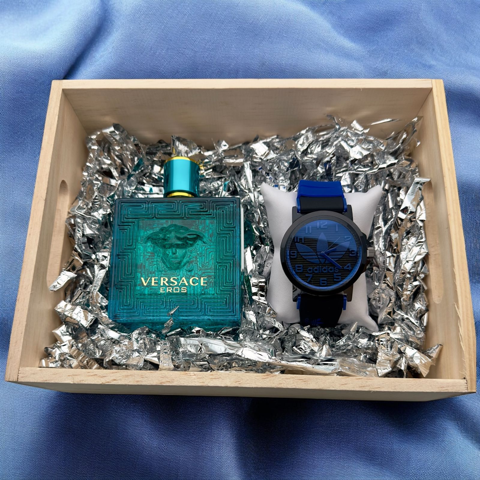 COMBO ADIDAS RELOJ+PERFUME 3A+CAJA